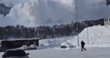 Enormous avalanche engulfs ski resort at Europe's tallest mountain