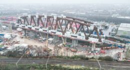 Families say 'Godzilla-like' 150m HS2 bridge leaves homes in shadow