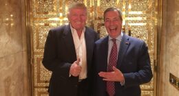 Farage cosied up to Trump. I doubt that he would stand up to tyrants