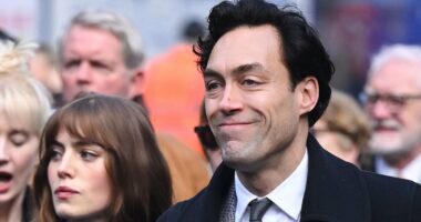 Farewell Dame Jilly Cooper: Rivals stars arrive at memorial service