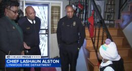 Father credits 7-year-old daughter with saving his life after fall in Lynwood home; police, fire chiefs congratulate her