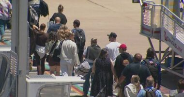 A QantasLink flight bound for Port Lincoln was forced to turn around twice this morning.