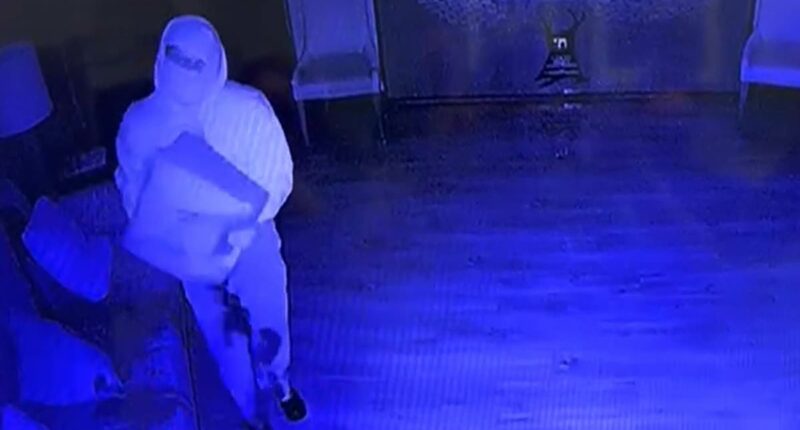 Footage sees arson suspect pour gas before Mississippi synagogue blaze