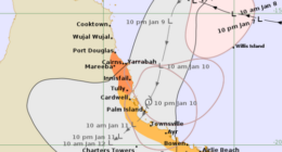 Forecasters say 50-60 per cent chance cyclone will cross Queensland coast