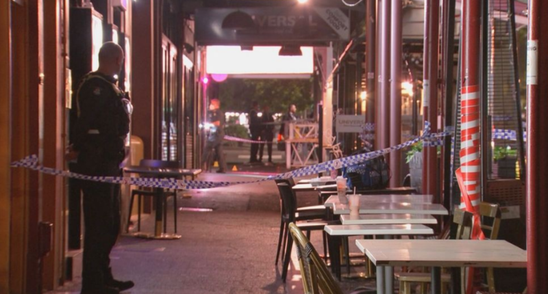 Four arrested over New Year's Eve machete attack on popular restaurant strip