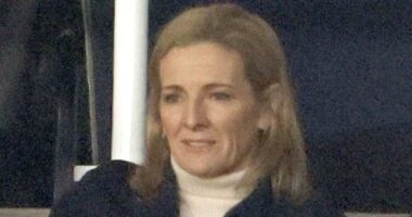 Gabby Logan cuts an emotional figure as Leeds pay heartfelt respects to legendary father Terry Yorath after 'tough week' and Richard Keys' crass tribute