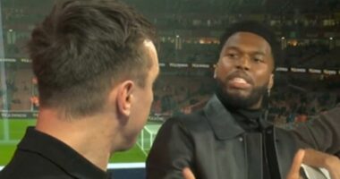 Gary Neville and Daniel Sturridge clash in terse exchange over Liverpool's issues this season, as Roy Keane brands Reds 'poor champions'