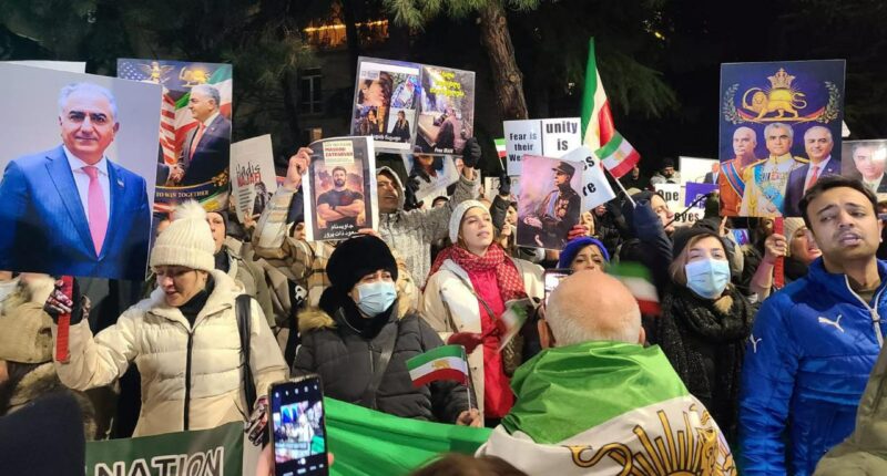 Georgian demonstrators watch Iran closely as their own protests grind on