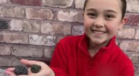 Girl, nine, finds meteorite 'older than the Earth' on UK beach