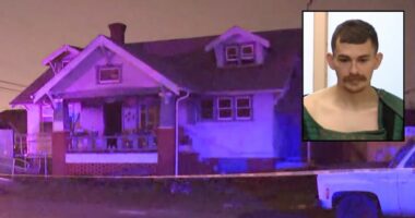 'Going to kill some people': Man texted dad about plans to stab and trap roommates upstairs before setting house on fire, police say