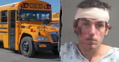 Good Samaritan stops Florida maniac attacking child with knife at school bus stop after jail release: police