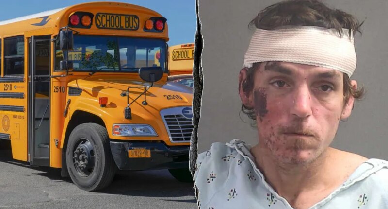 Good Samaritan stops Florida maniac attacking child with knife at school bus stop after jail release: police