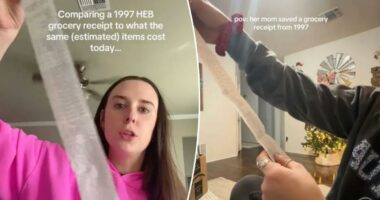 Grocery store receipt from 1997 shows just how cheap American life used to be