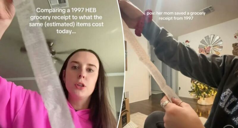 Grocery store receipt from 1997 shows just how cheap American life used to be