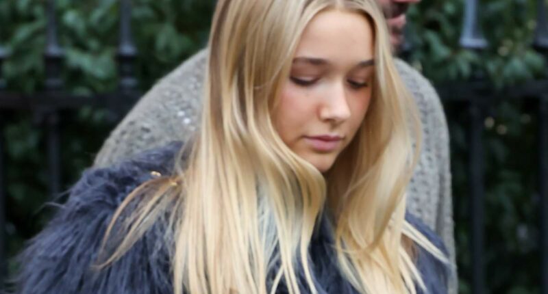 Harper Beckham, 14, steps out in a £5,000 designer outfit