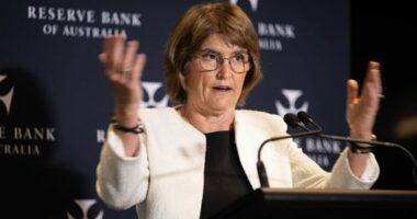 Reserve Bank Governor Michele Bullock during a press conference at the Reserve Bank, after interest rates were left on hold. Tuesdsay, December 9.