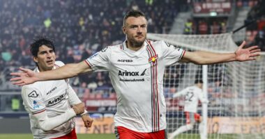 How Jamie Vardy became king of a tiny city in Italy - the fridge full of Red Bull, fans travelling 11,000 miles to see his career revival at 39, a burglary at Lake Garda home and wife Rebekah's hint he could stay for years