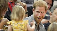 How fun-loving Prince Harry pretended not to notice when an adorable two-year-old helped herself to the royal's food - showing us all what a great dad he would be