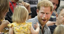 How fun-loving Prince Harry pretended not to notice when an adorable two-year-old helped herself to the royal's food - showing us all what a great dad he would be