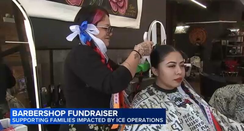 ICE in Chicago: Eighteenth Barber Co. Ponte Tus Moños fundraiser in Pilsen to support families impacted by immigration operations