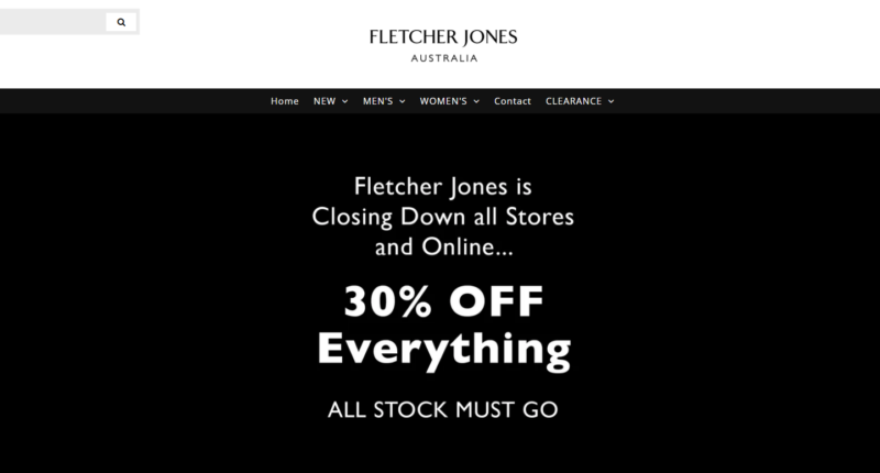 After a slow decline, Fletcher Jones announced to customers on its website the remainder of its outlets would close.