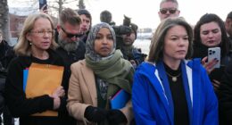 Ilhan Omar faces off with ICE agents in Minnesota