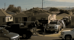 Illegal migrant workers caught on camera leaping across rooftops to escape Border Patrol in California raid