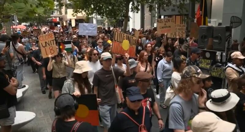 Invasion Day rally is evacuated after 'bomb' device thrown into crowd
