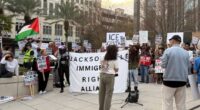 Jacksonville demonstrators demand justice after deadly Minneapolis ICE shooting