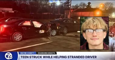 'Just wanted to stop and help': Teen may never walk again after being crushed between 2 cars by driver while jump-starting stranger's vehicle, family says