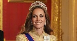 Kate is in 'total control' of her own wardrobe after departure of her stylist of 15 years - as secret messages in her state banquet gowns are revealed