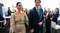 Katy Perry arrives at Davos with Justin Trudeau
