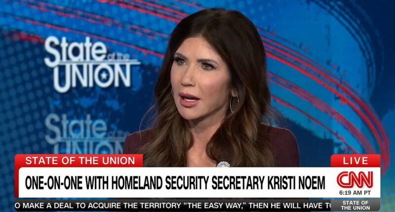 Kristi Noem 'absolutely crushes' CNN's Jake Tapper over Minneapolis shooting as she slams foul-mouthed insult to ICE agents