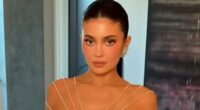 Kylie Jenner goes full bombshell in corset gown for Golden Globes