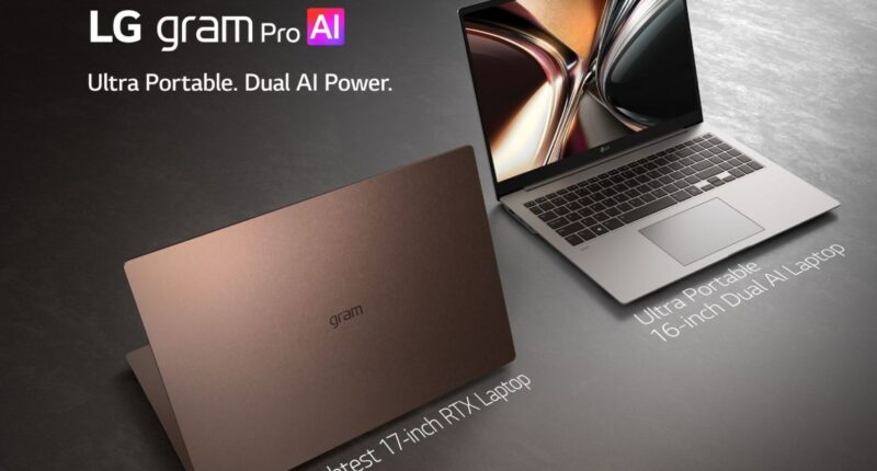 LG announces the ‘world’s lightest 17-inch RTX laptop’