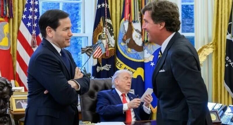 MAGA civil war deepens as Tucker Carlson sits with Trump in DC
