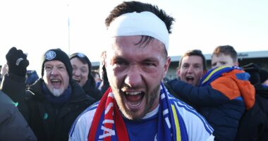 Macclesfield's minnows are off on a jolly to Ibiza after knocking out the holders in biggest upset in FA Cup history: IAN GALLAGHER