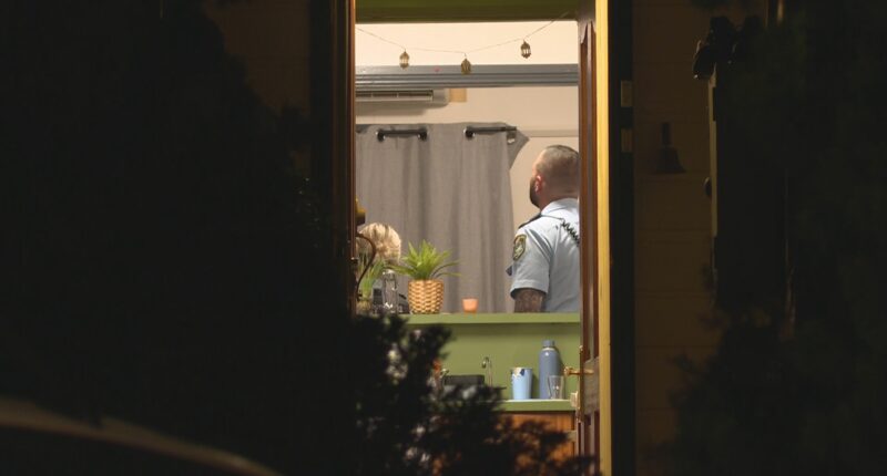Police investigating a crime scene in Sydney's west.
