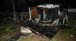 Man arrested in Apopka set shed on fire while still inside, police say