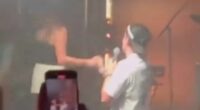 Man left red-faced at concert after girlfriend turns down proposal