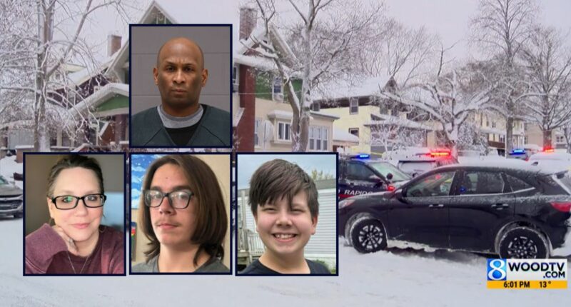 Man with '#1 dad' lanyard guns down fiancee and her 2 children, but leaves his own 5-year-old child unharmed, cops say