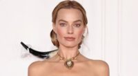 Margot Robbie in Elizabeth Taylor's necklace at WH premiere