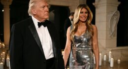 Melania Trump stuns as she arrives at glitzy MAGA party with Donald