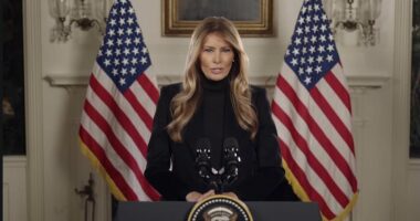 Melania left on mute: Tech speech plagued by 32 seconds of silence