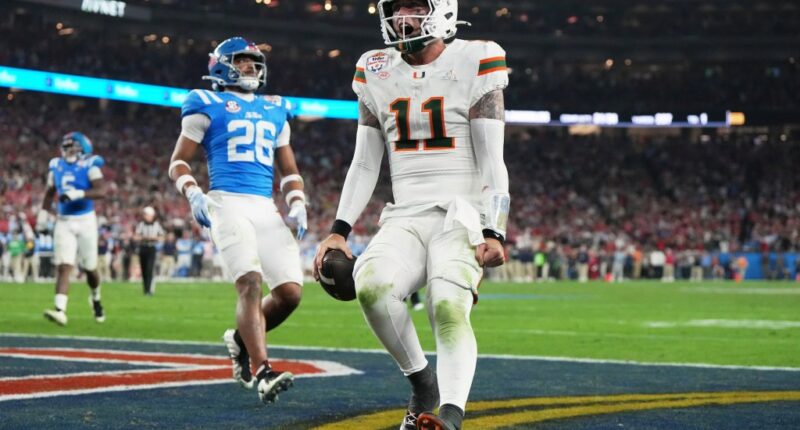 Miami heading home for shot at national title after beating Ole Miss in Fiesta Bowl