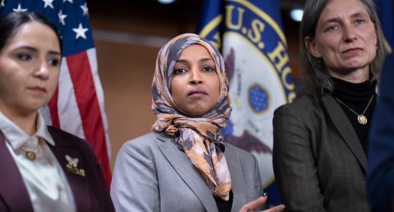 Minnesota congresswoman Ilhan Omar sprayed with unknown substance during town hall