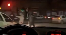 Moment Iranian security forces open fire on protesters