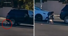 Mother arrested after video shows toddler fall out of moving SUV in Fullerton, California