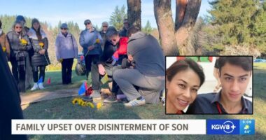 Mother forced to dig up dead son's remains after funeral home double-booked grave site, judge says scions of wealthy family get the plot instead