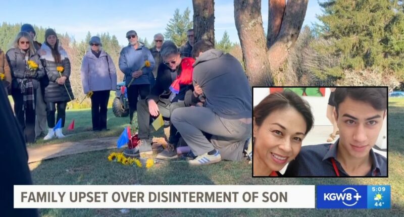 Mother forced to dig up dead son's remains after funeral home double-booked grave site, judge says scions of wealthy family get the plot instead
